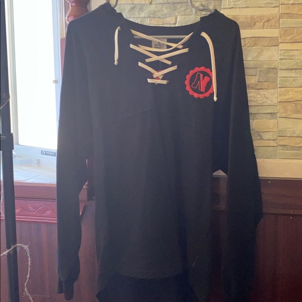 Northeastern University Laced Up Sweater